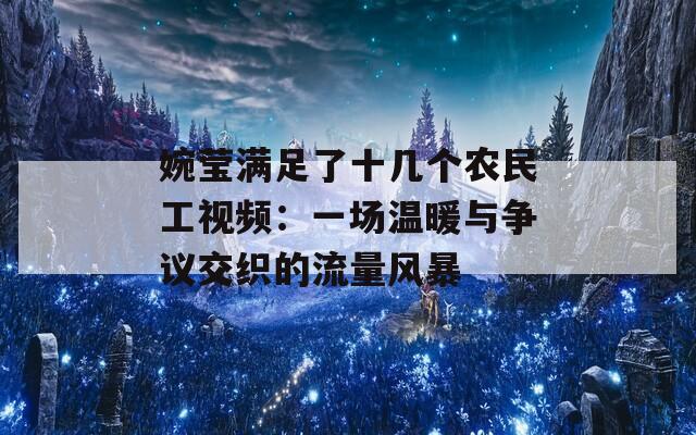 婉莹满足了十几个农民工视频：一场温暖与争议交织的流量风暴