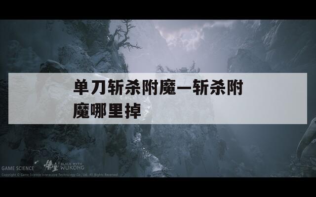 单刀斩杀附魔—斩杀附魔哪里掉