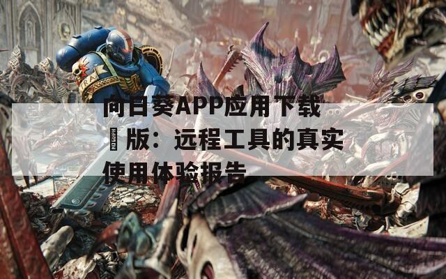 向日葵APP应用下载汅版：远程工具的真实使用体验报告  第1张