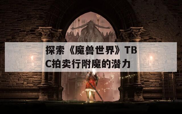探索《魔兽世界》TBC拍卖行附魔的潜力