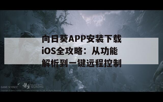 向日葵APP安装下载iOS全攻略：从功能解析到一键远程控制