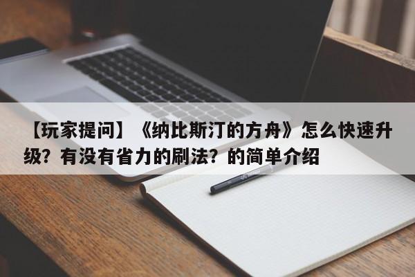 【玩家提问】《纳比斯汀的方舟》怎么快速升级？有没有省力的刷法？的简单介绍
